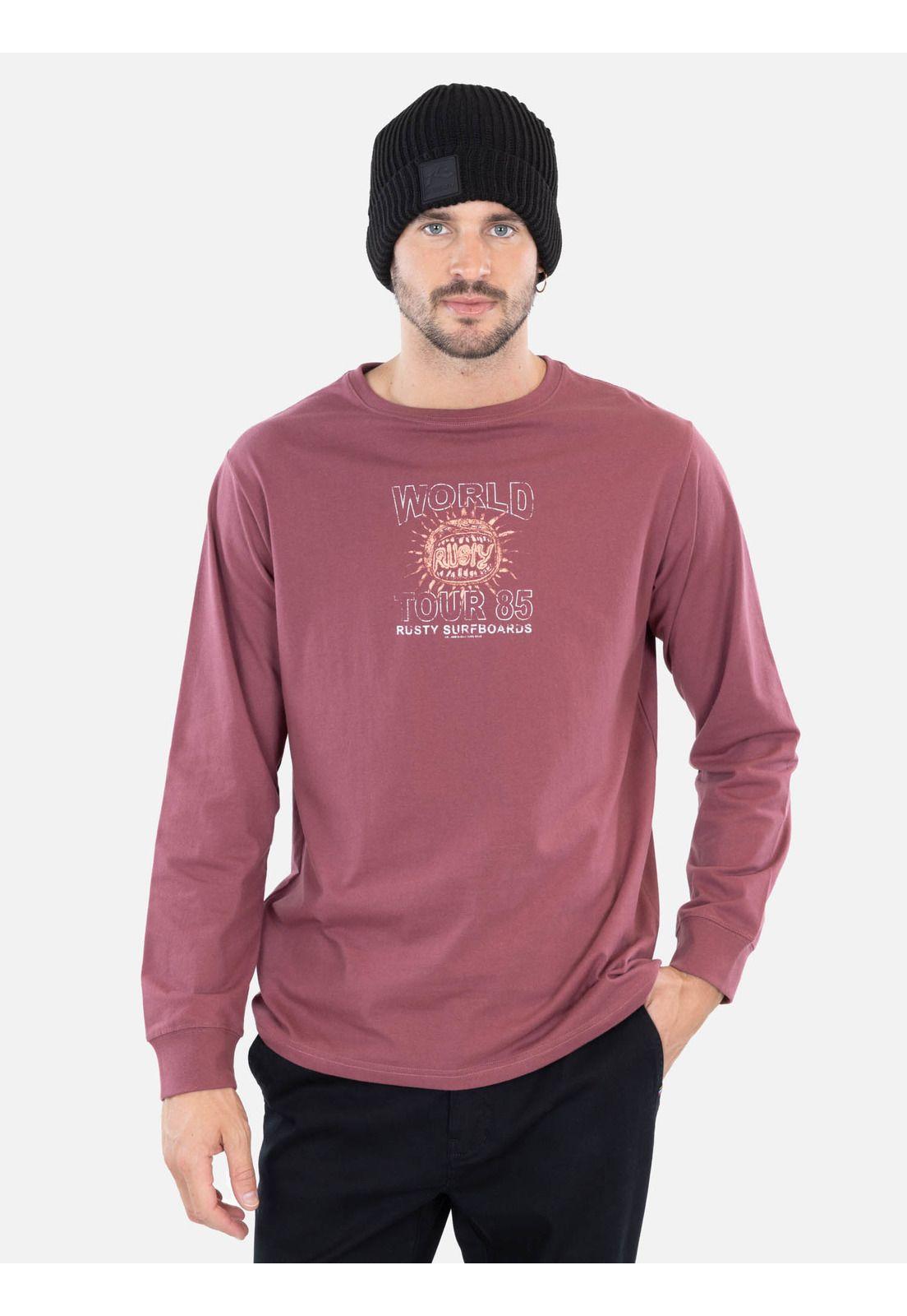 Polera ML Offtrack Burdeo Hombre Rusty-0