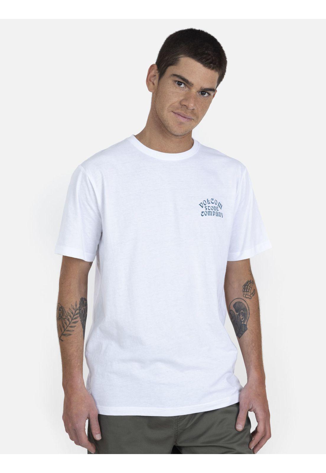 Polera M/C Básica Hombre 7P218-MV22 Blanco Volcom-0