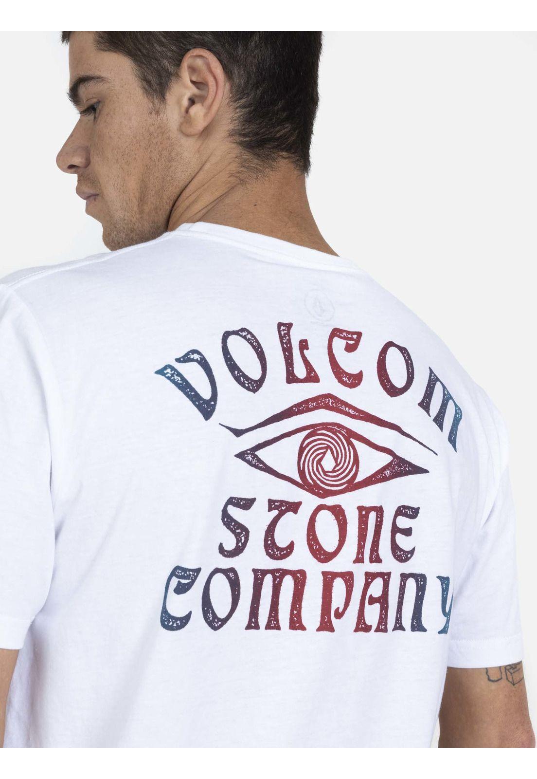 Polera M/C Básica Hombre 7P218-MV22 Blanco Volcom-2