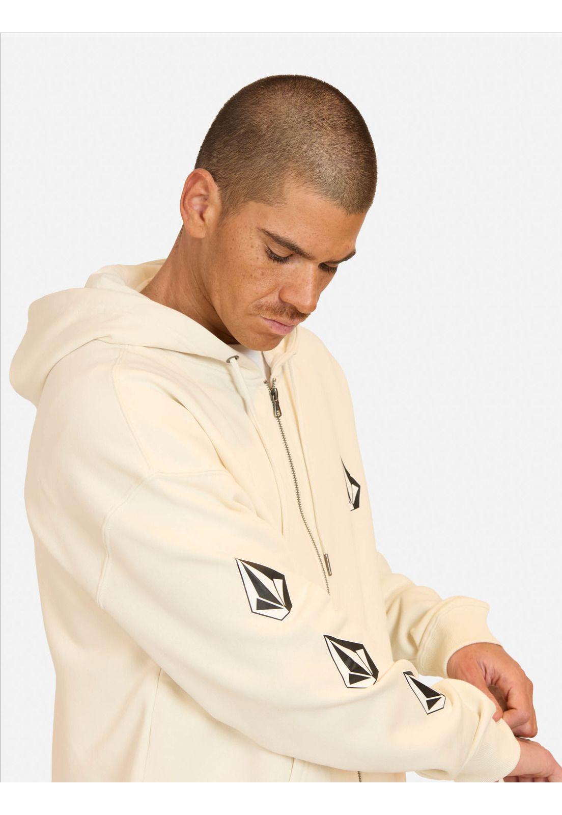 Poleron FZ Flow Beige Hombre Volcom-2