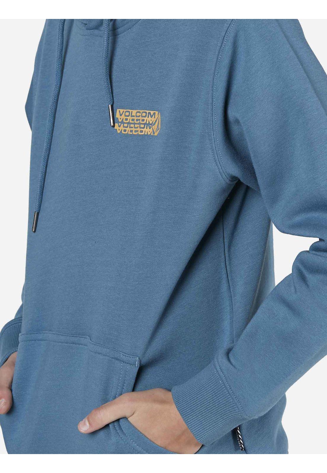 Poleron Canguro Juvenil 7O200-MV22 Azul Volcom-2