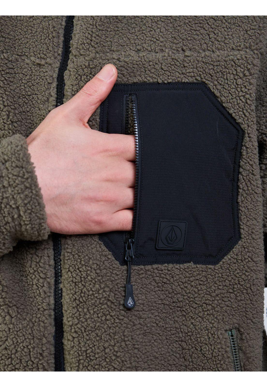 Poleron Bonded Dark Swell Verde Hombre Volcom-4