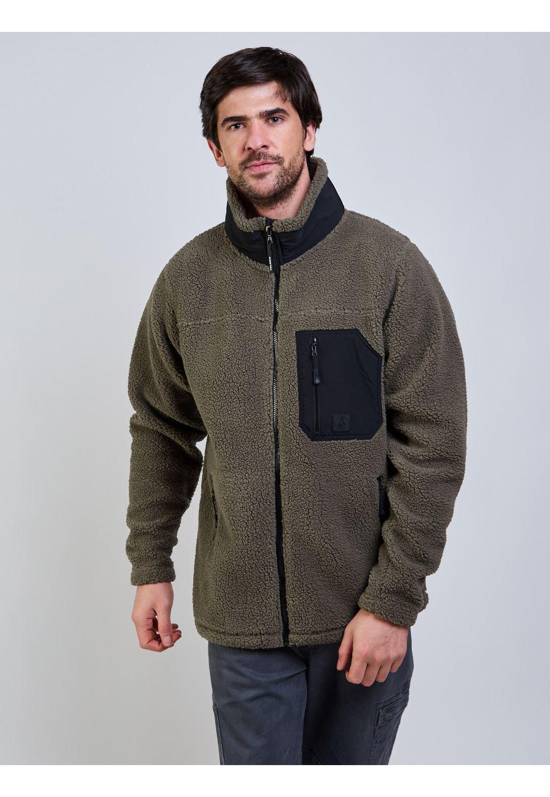 Poleron Bonded Dark Swell Verde Hombre Volcom-6