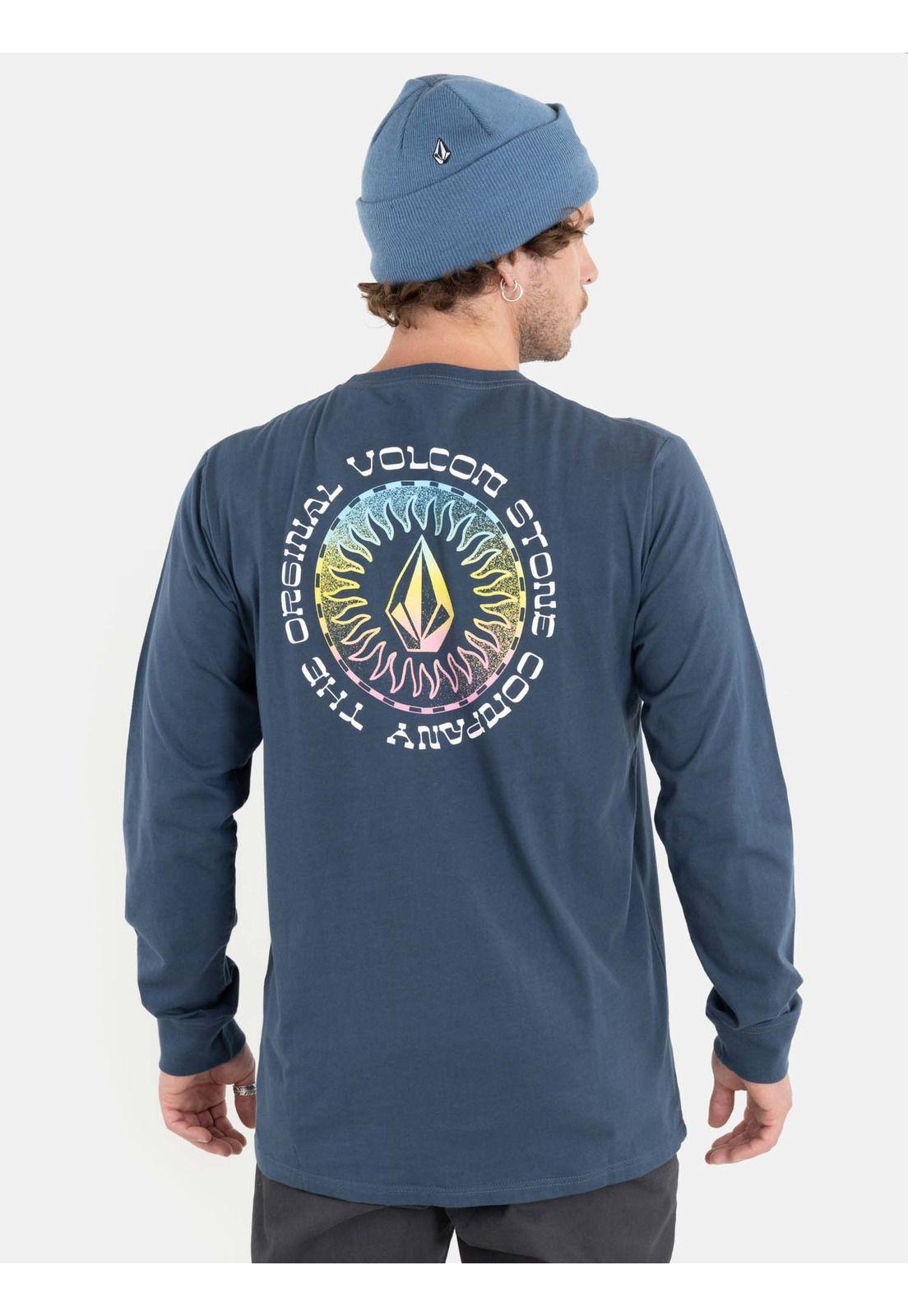 Polera Sol´D Out Ls Tee Azul Marino Hombre Volcom-1