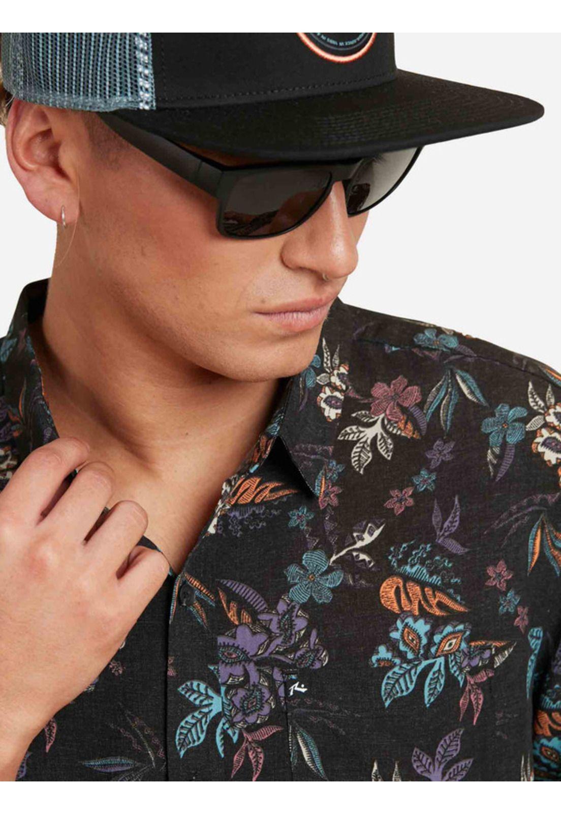 Camisa Nomadic Neon Multicolor Hombre Rusty-3