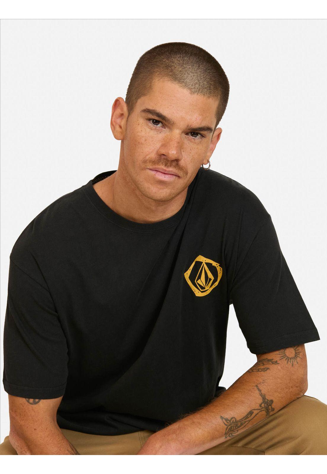 Polera MC Wavy Negro Hombre Volcom-2