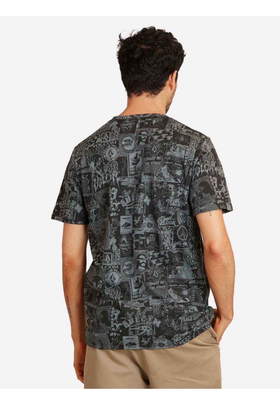 Polera Legal Nightmare Blk Sst Multicolor Hombre Volcom-1