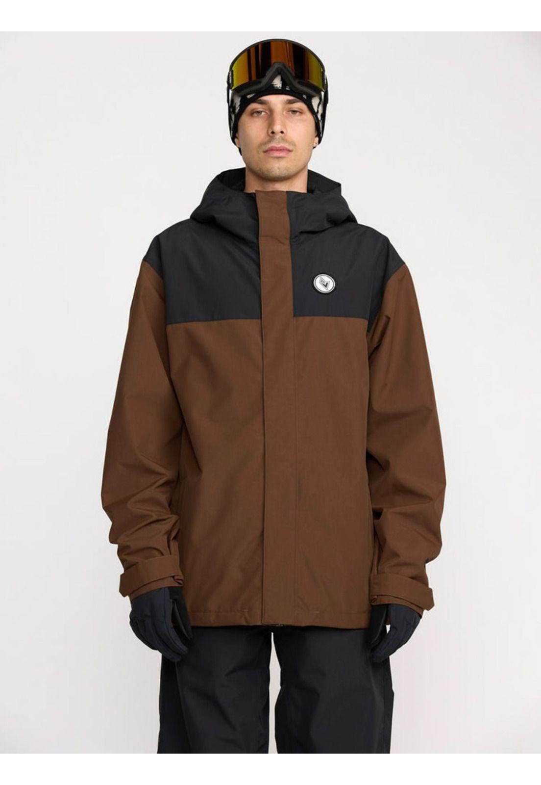 Parka Snow Buckthreeeighty Brown Café Hombre Volcom-0