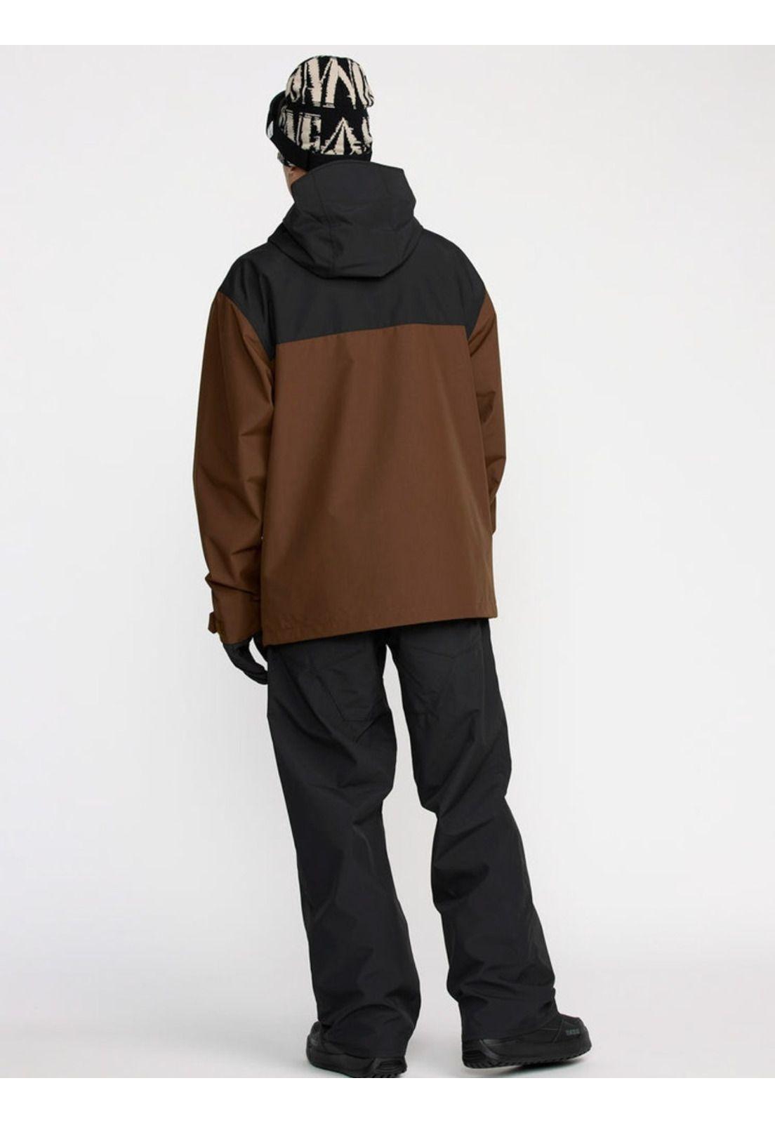 Parka Snow Buckthreeeighty Brown Café Hombre Volcom-4