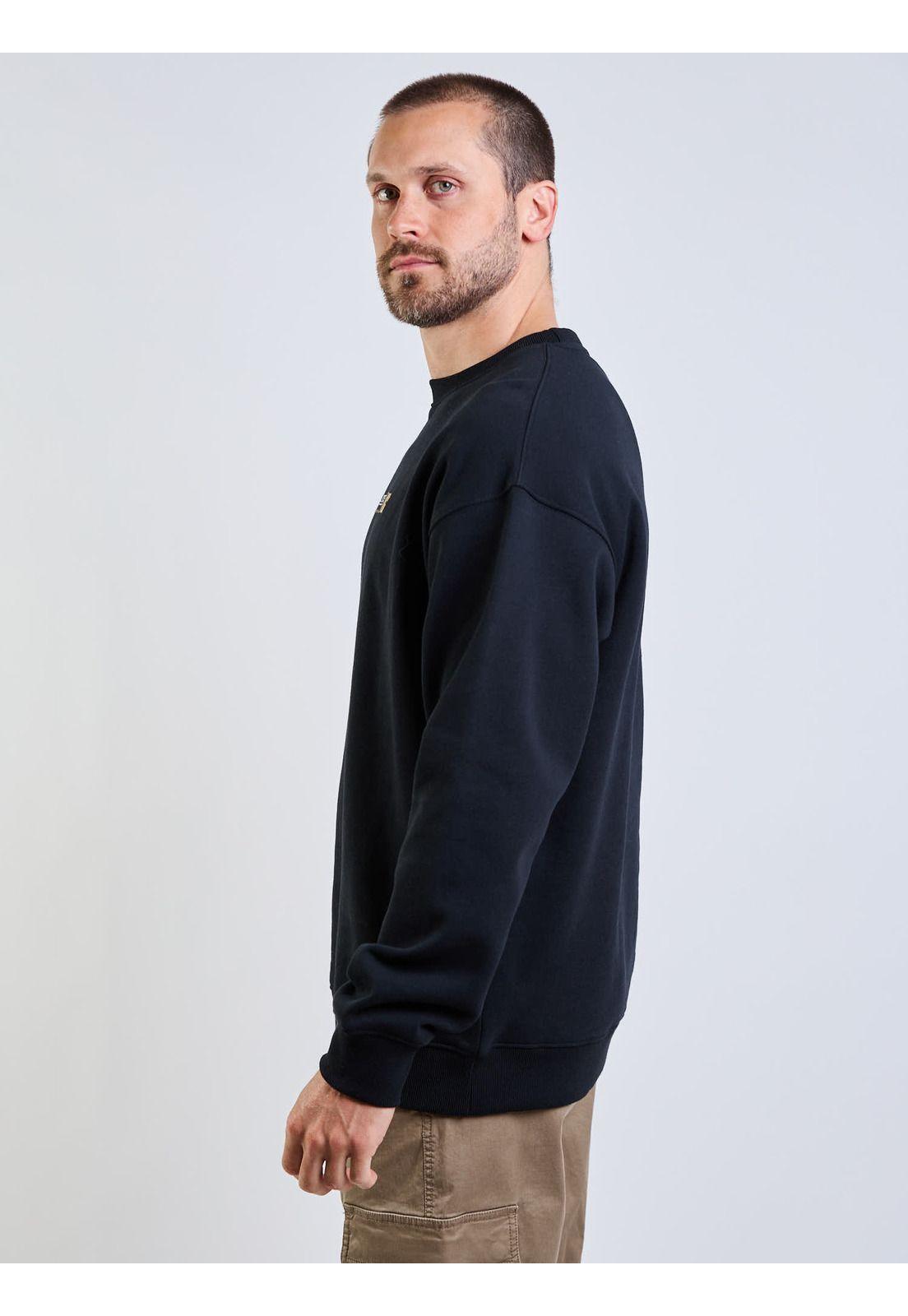 Poleron CR Rusty International Crew Negro Hombre Rusty-2