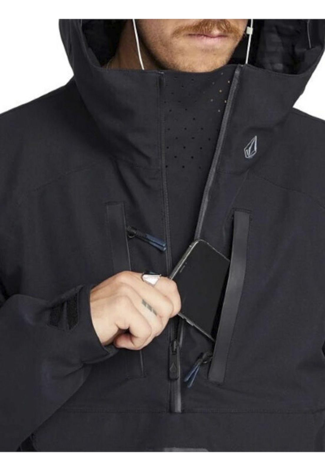 Parka Brighton Pullover Hombre Negro Volcom-3