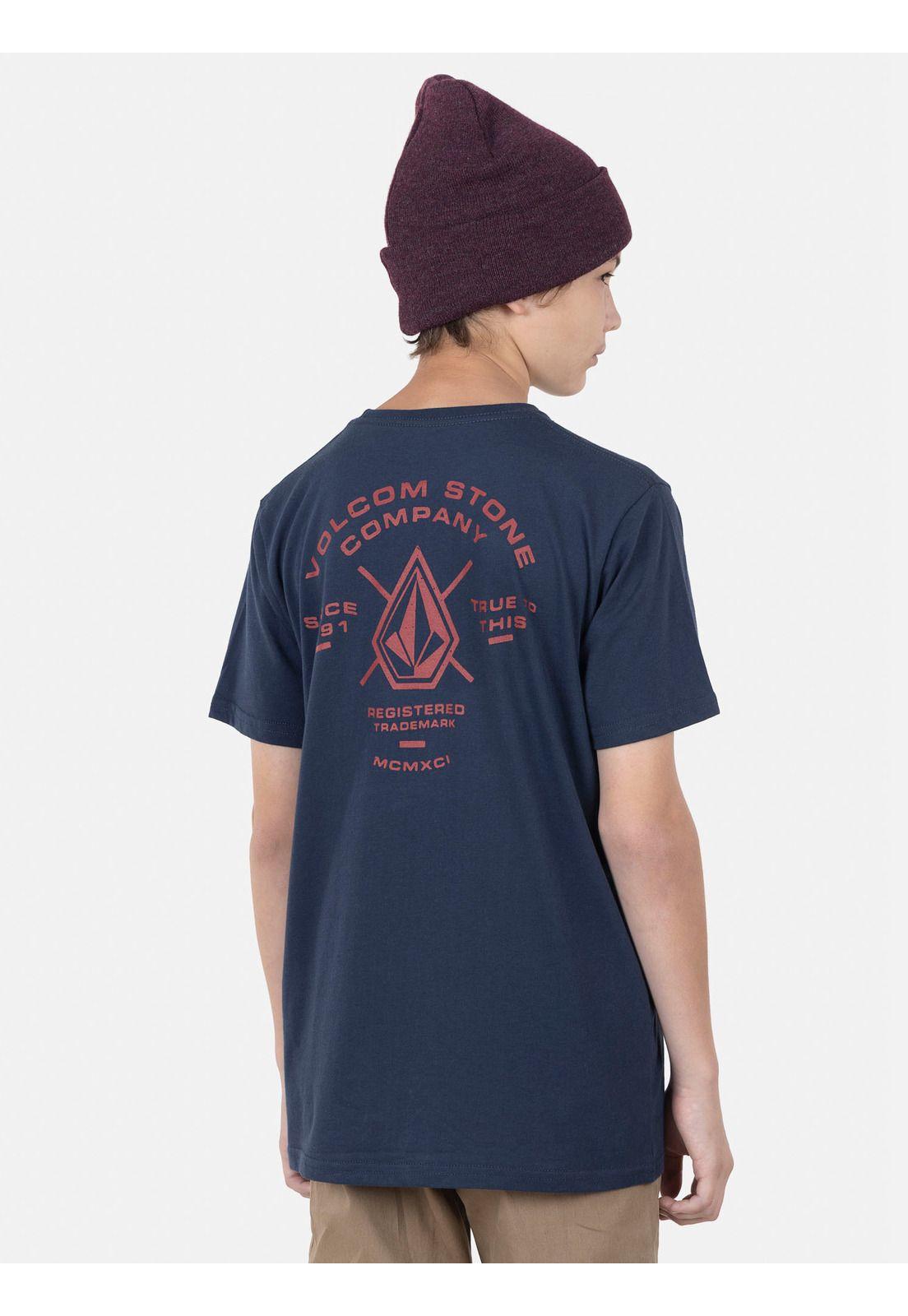 Polera Juvenil BRIGHTEN S/S TEE Y Azul Volcom-1