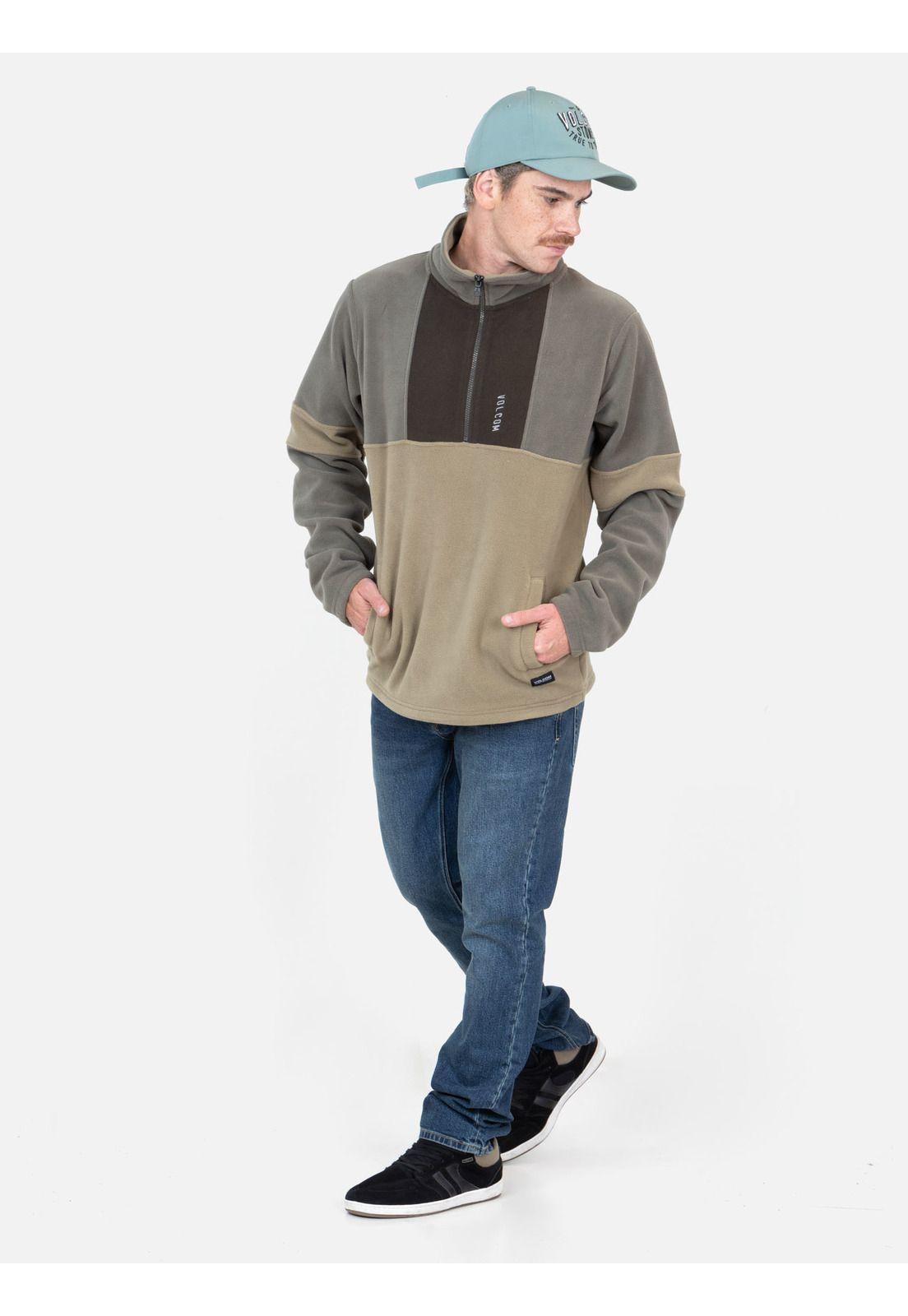 Poleron Nova Verde Hombre Volcom-3