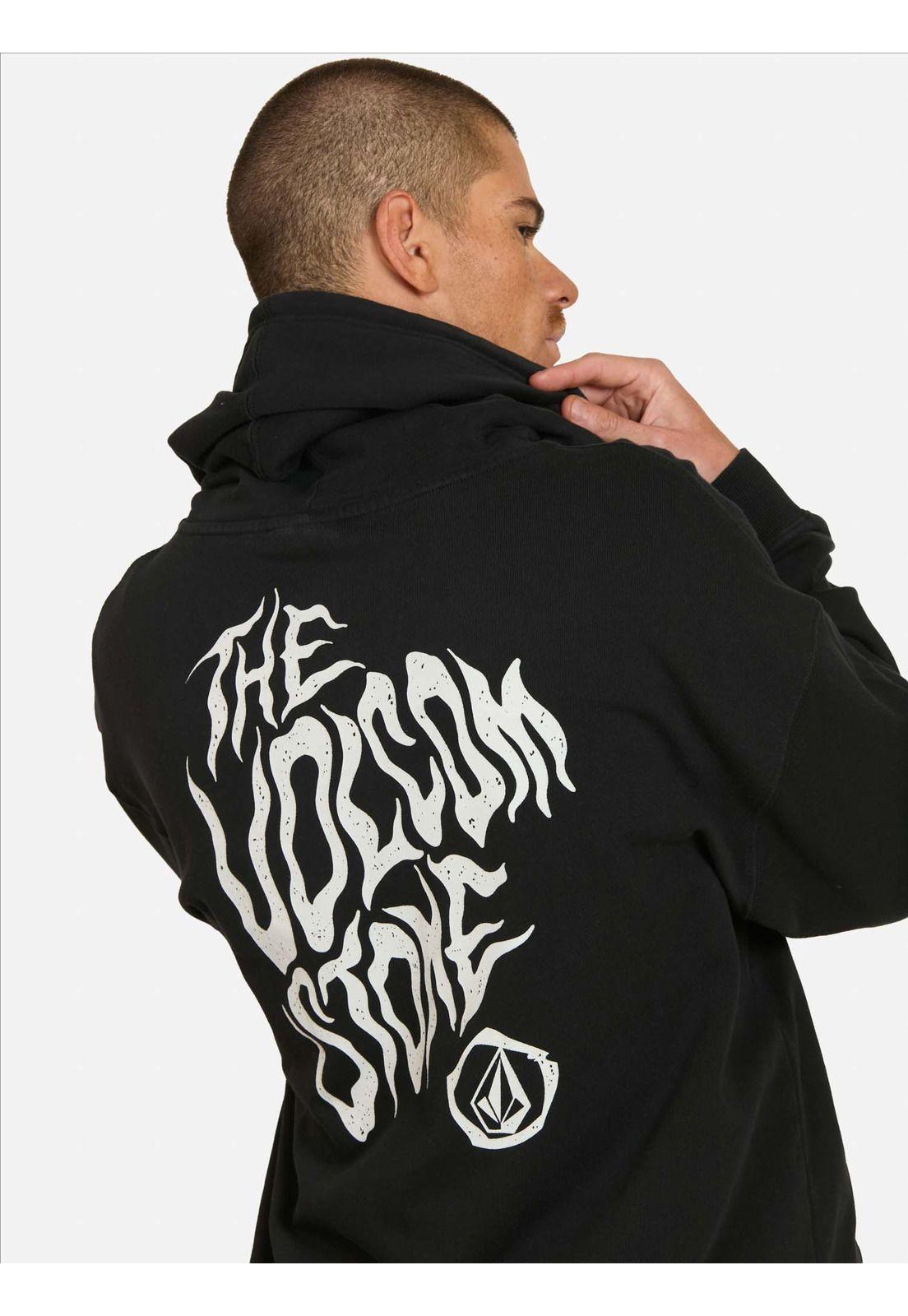 Poleron FZ Snap Negro Hombre Volcom-2