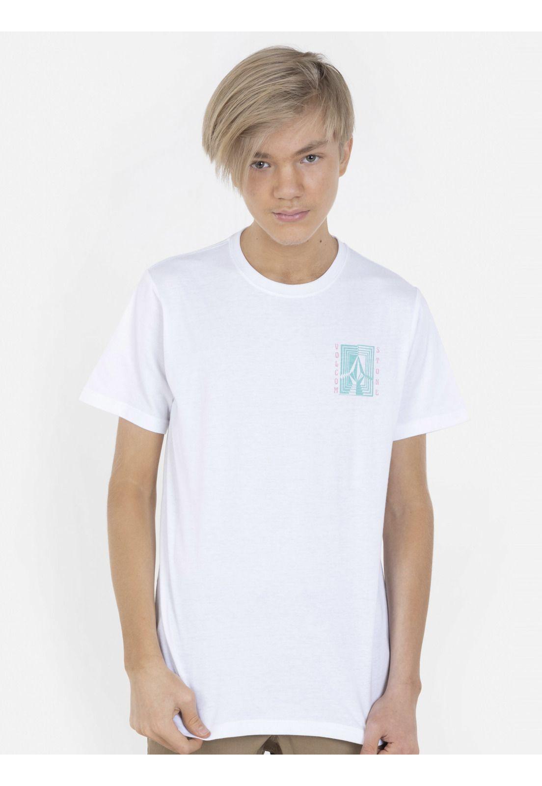 Polera REVERBERATION SS TEE Infantil Blanco Volcom-0