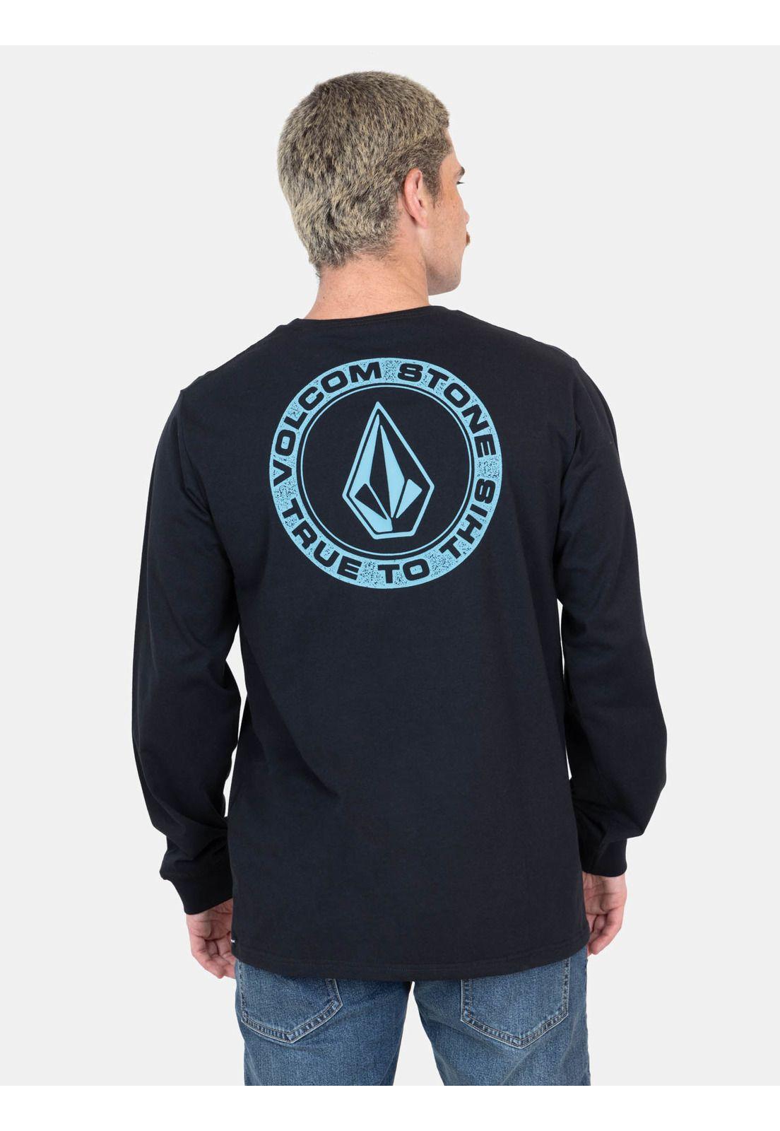 Polera ML Rotation Negro Hombre Volcom-1