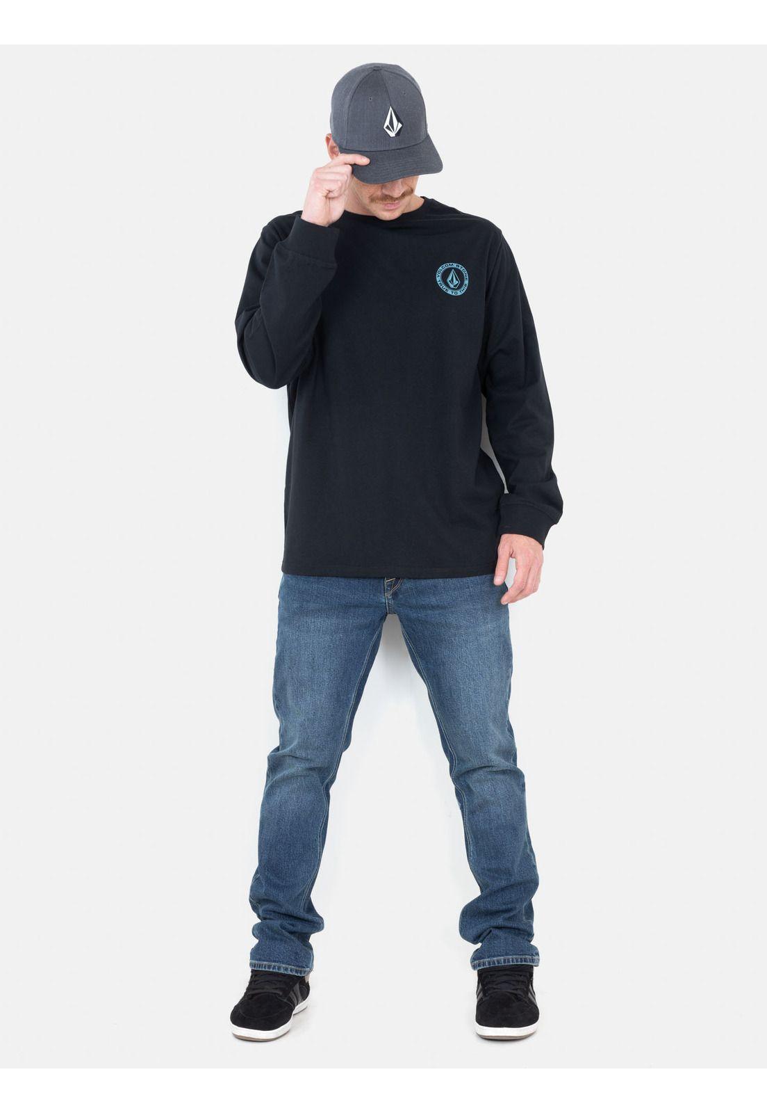 Polera ML Rotation Negro Hombre Volcom-3
