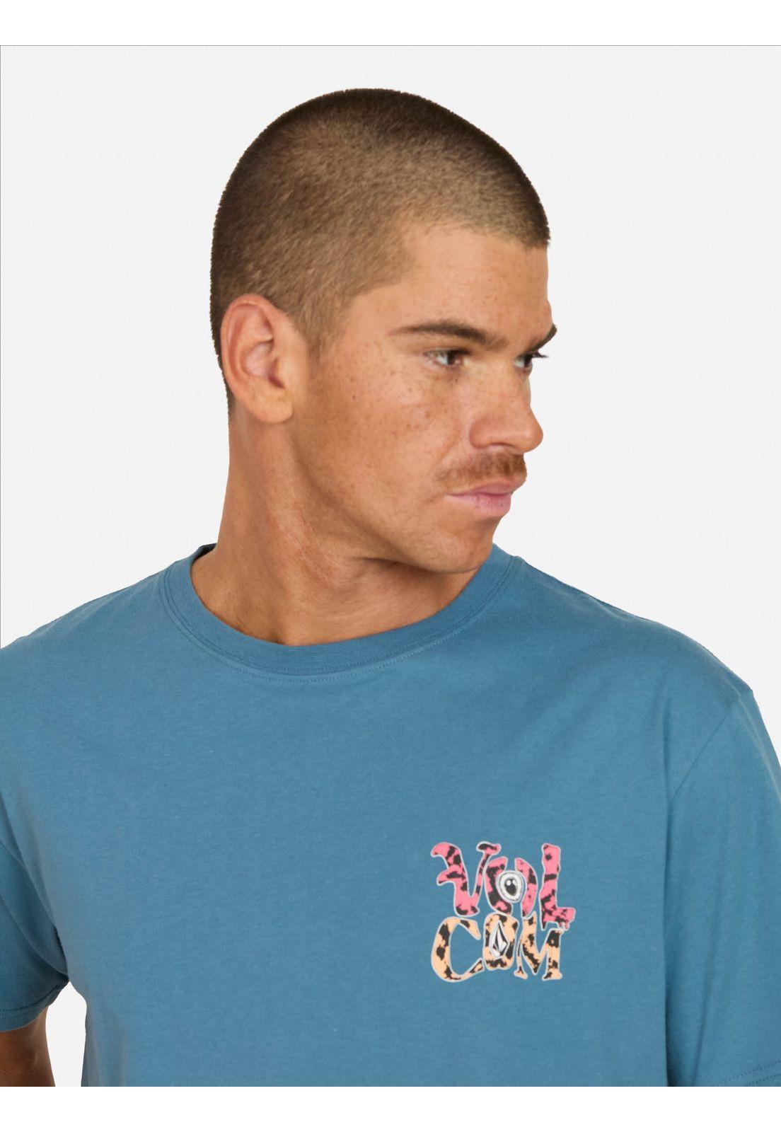 Polera MC Eye Wrap Azul Hombre Volcom-2
