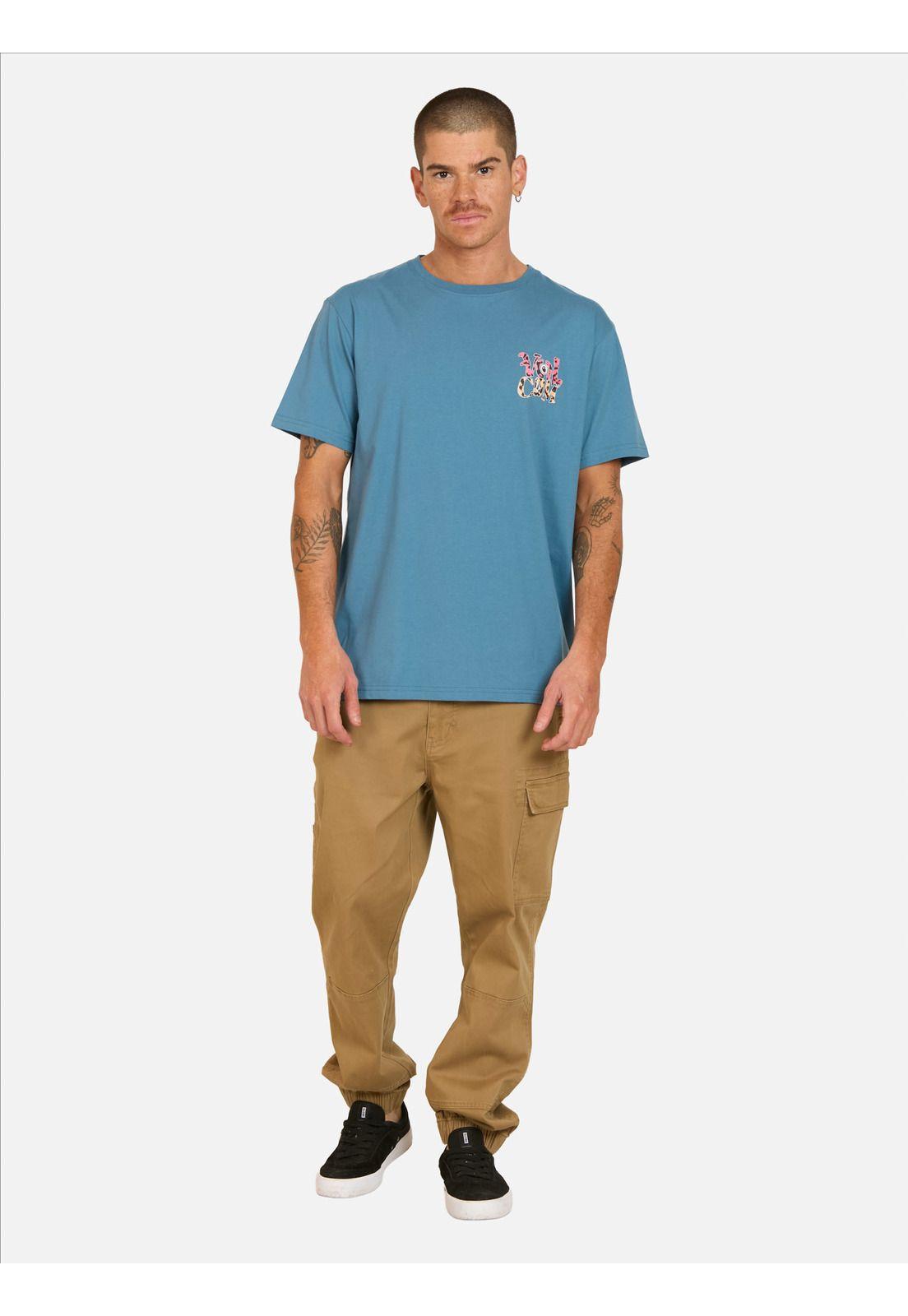 Polera MC Eye Wrap Azul Hombre Volcom-3