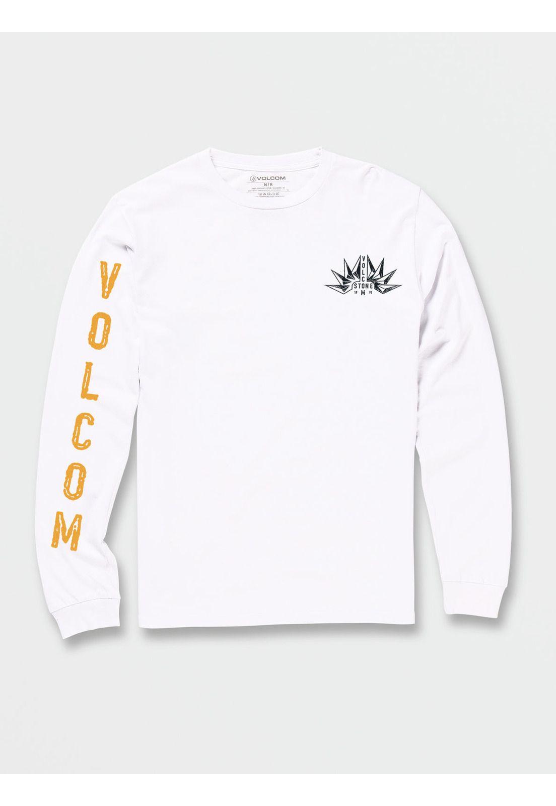 Polera FOLDEN LST Hombre Blanco Volcom-0