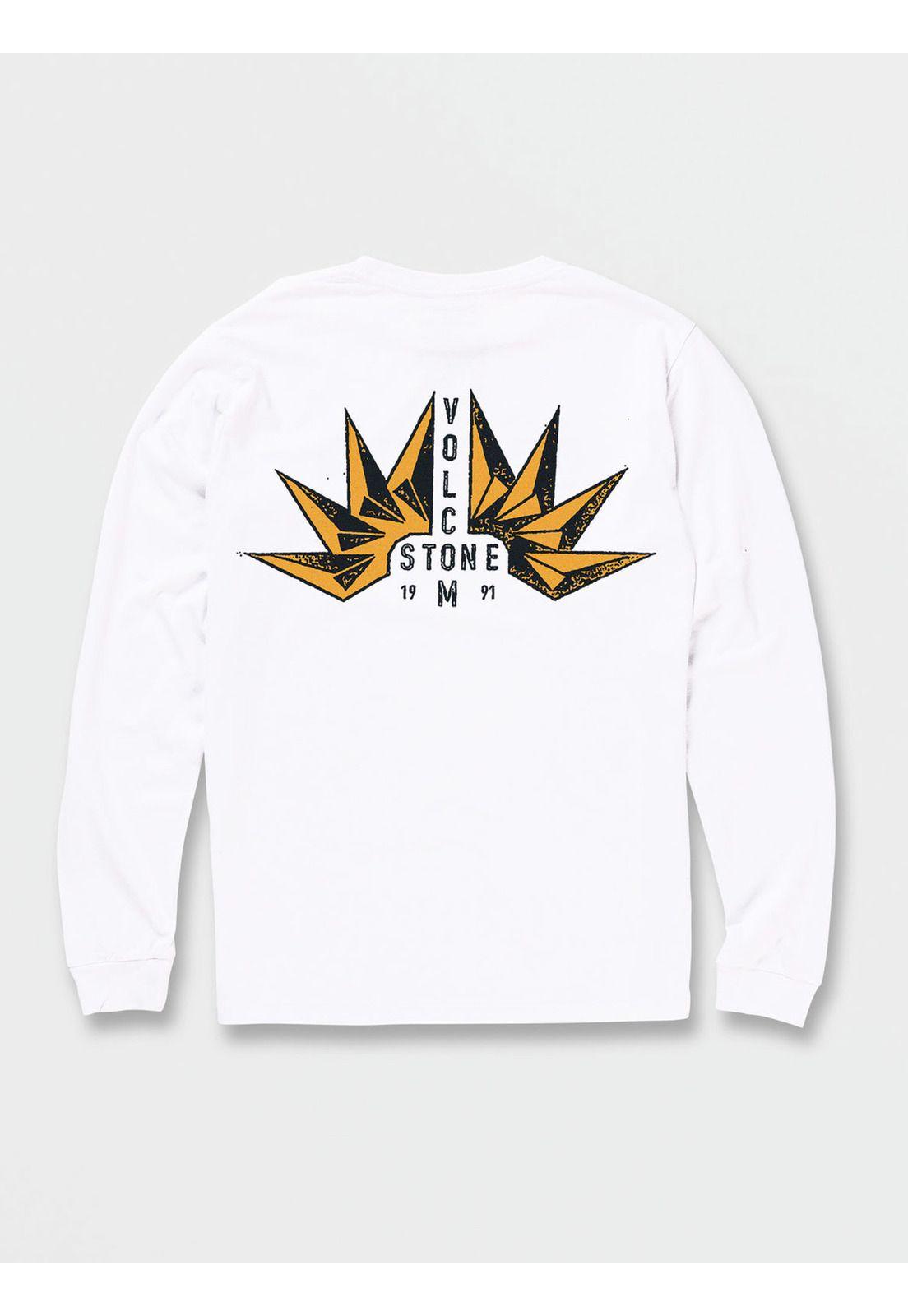 Polera FOLDEN LST Hombre Blanco Volcom-1