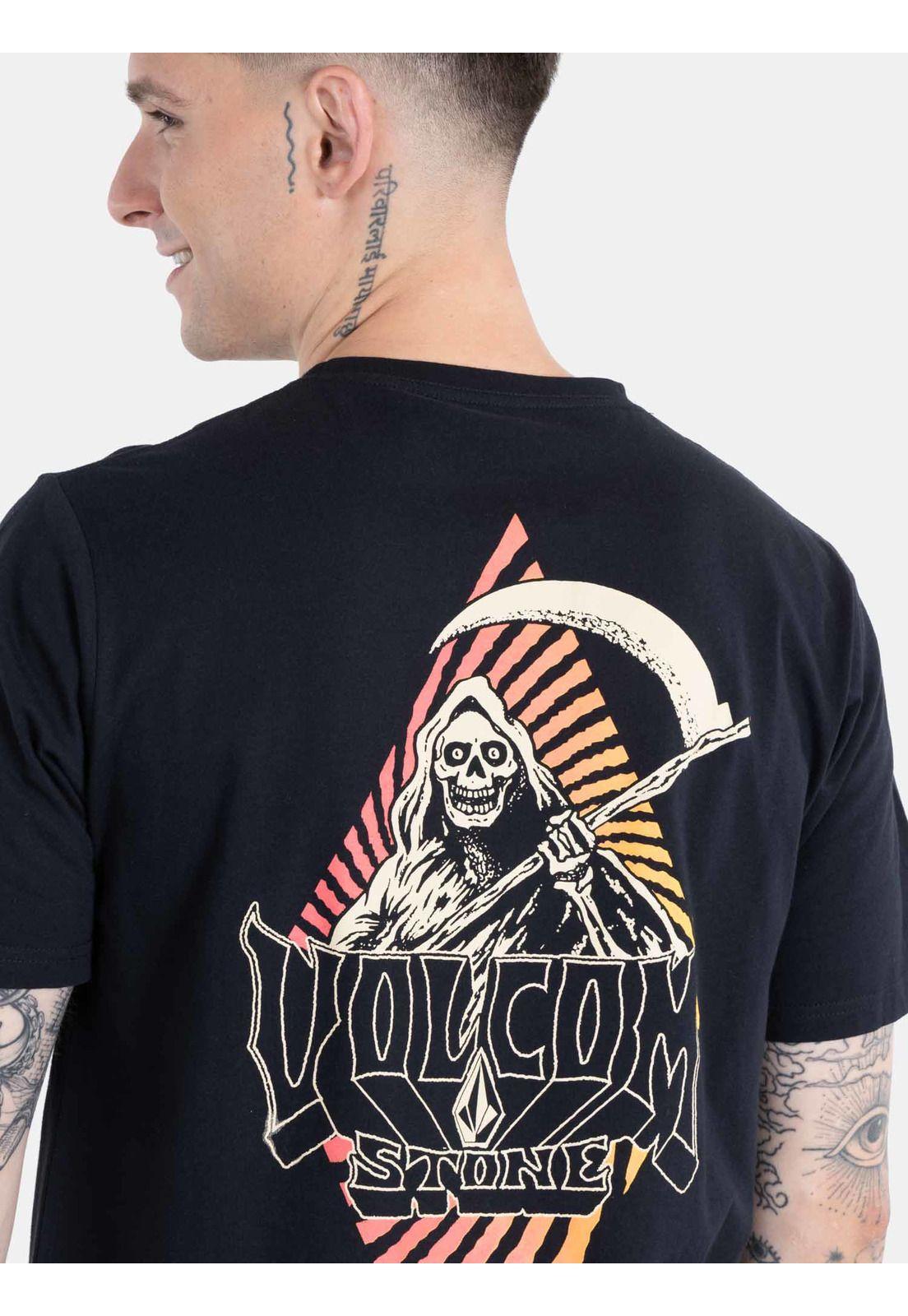 Polera Reaps Ss Tee Negro Hombre Volcom-2