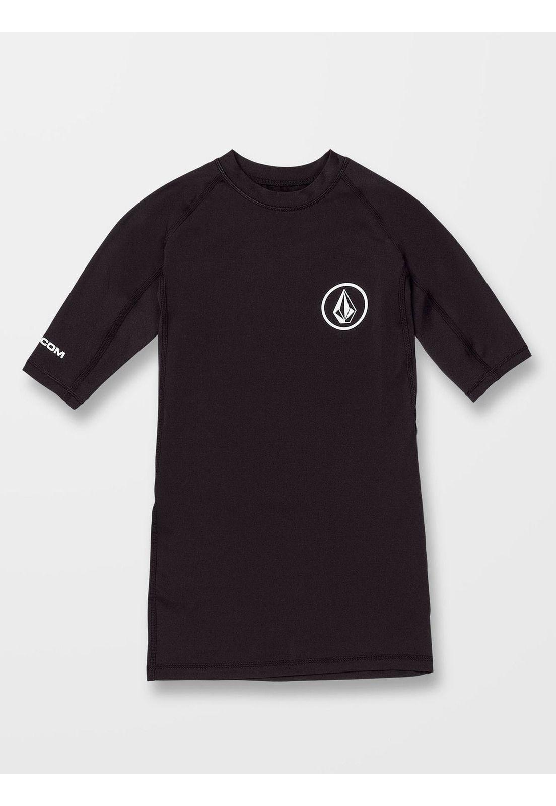 Polera Lido Solid Ss Uvp Negro Hombre Volcom-0