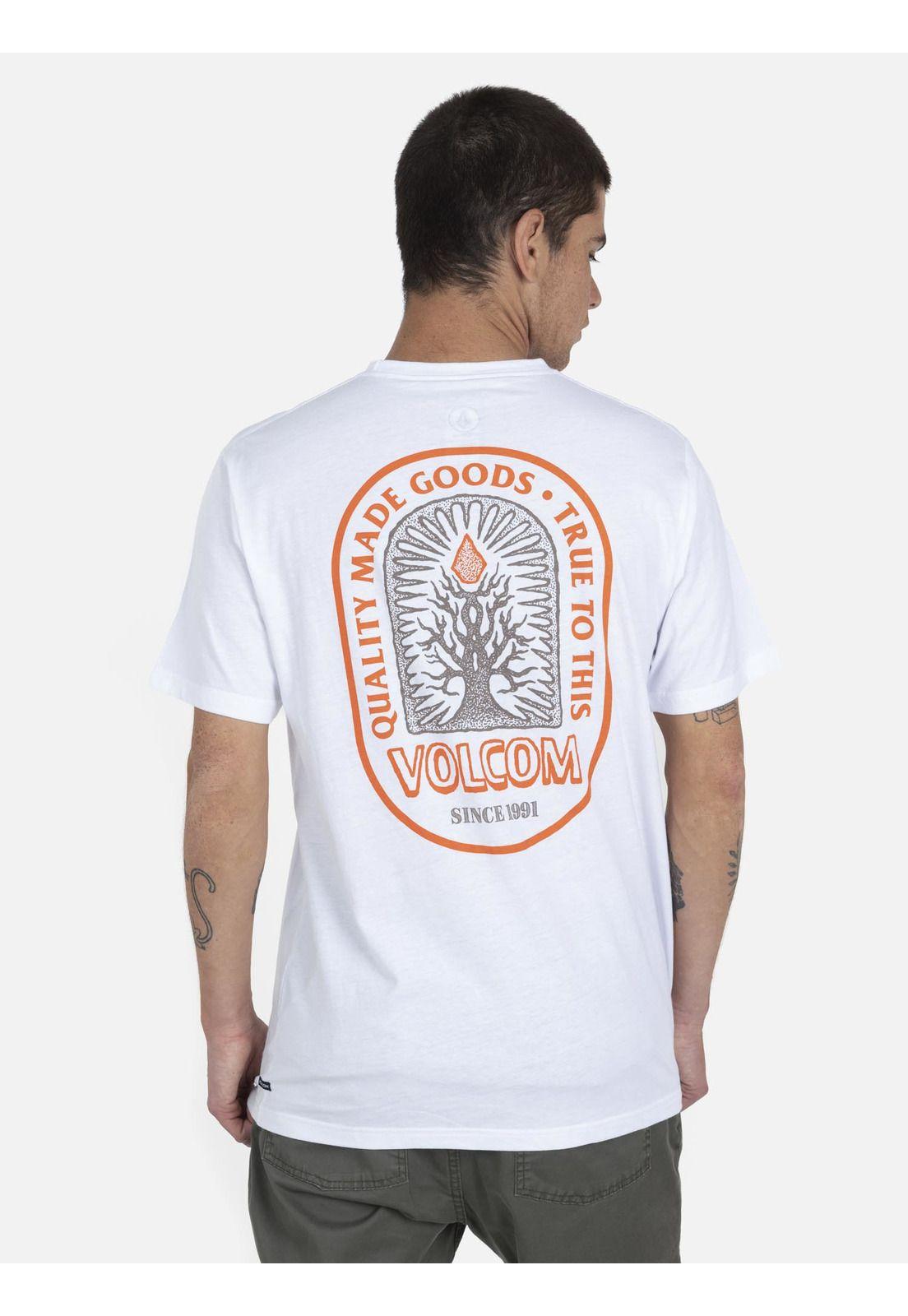 Polera M/C Básica Hombre 7P116-MV22 Blanco Volcom-1