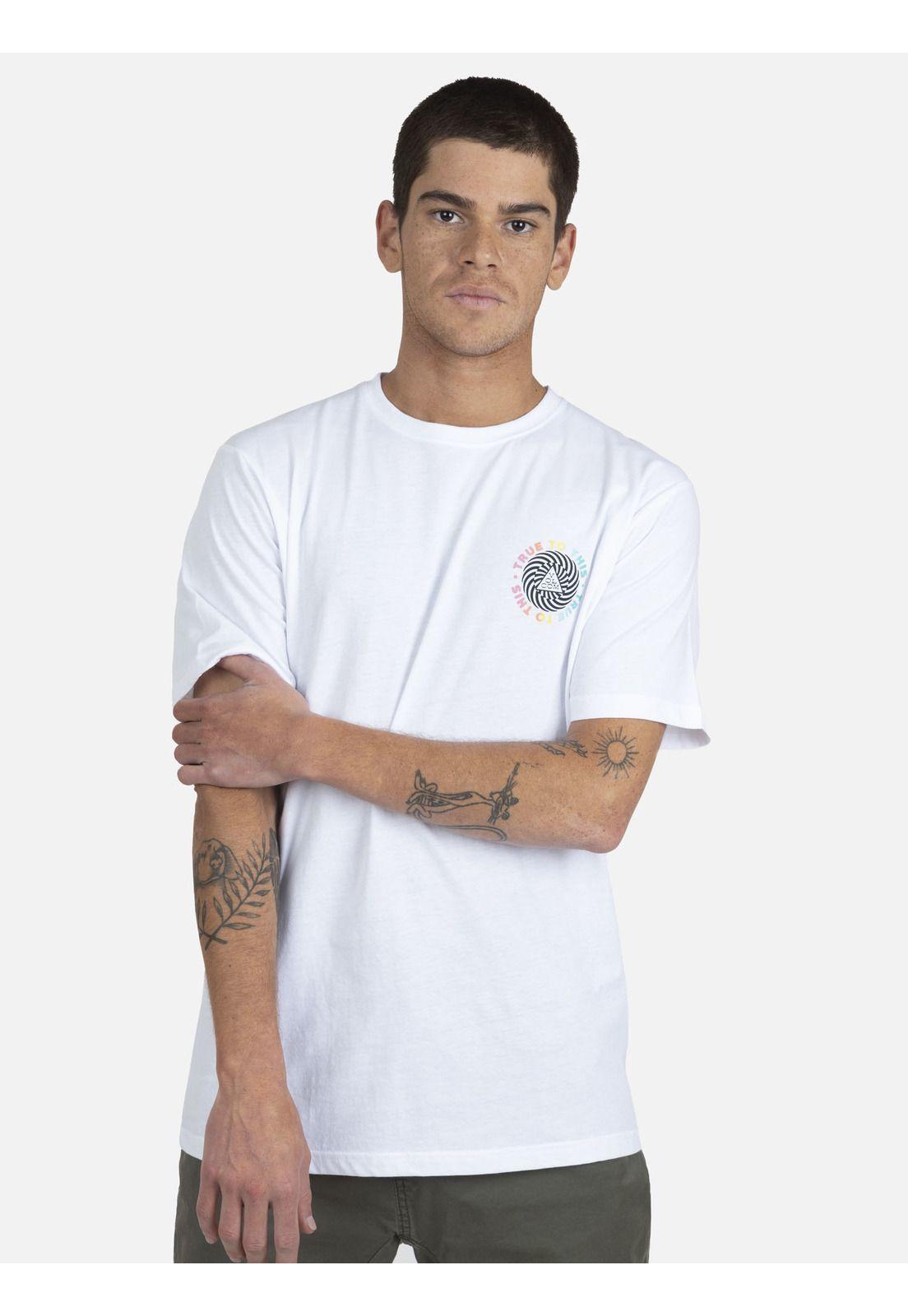 Polera M/C Básica Hombre 7P128-MV22 Blanco Volcom-0