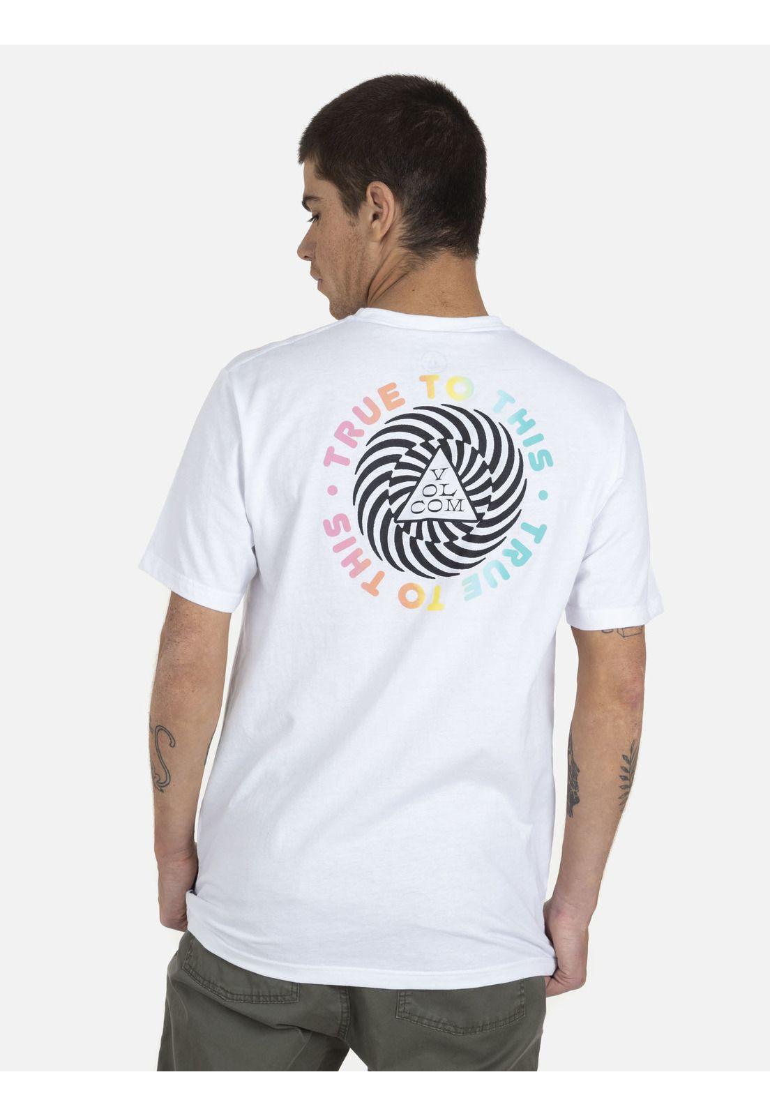 Polera M/C Básica Hombre 7P128-MV22 Blanco Volcom-1