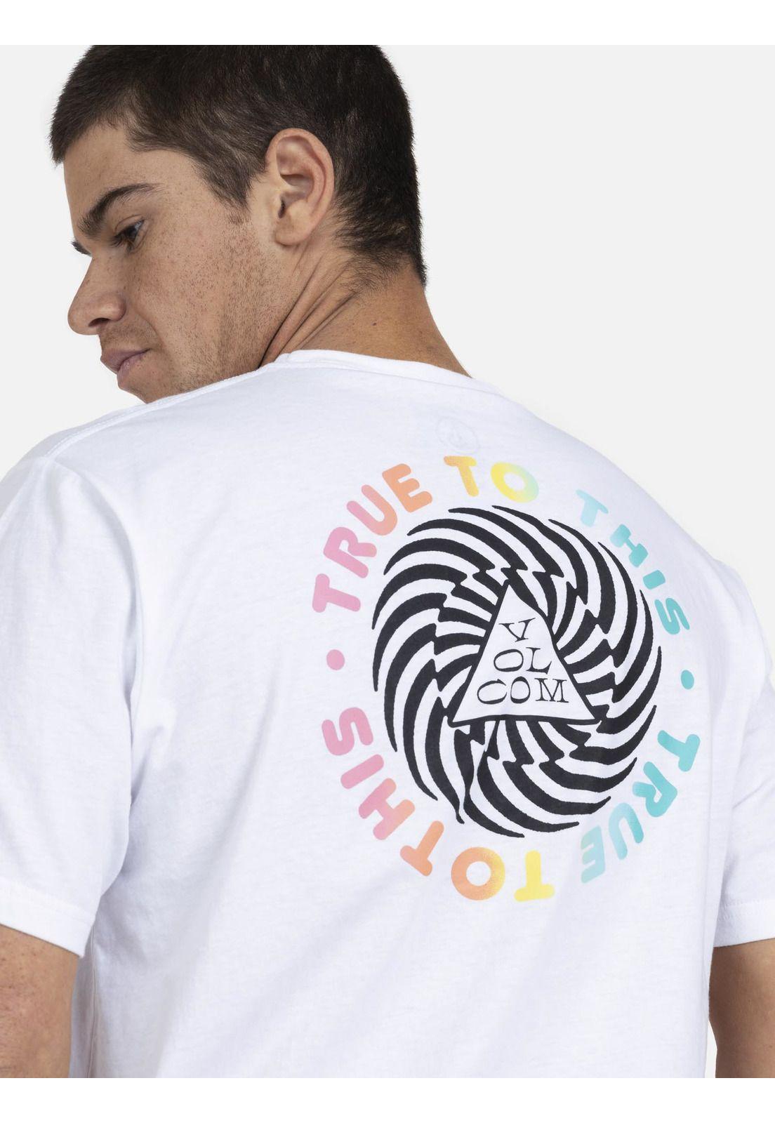 Polera M/C Básica Hombre 7P128-MV22 Blanco Volcom-2