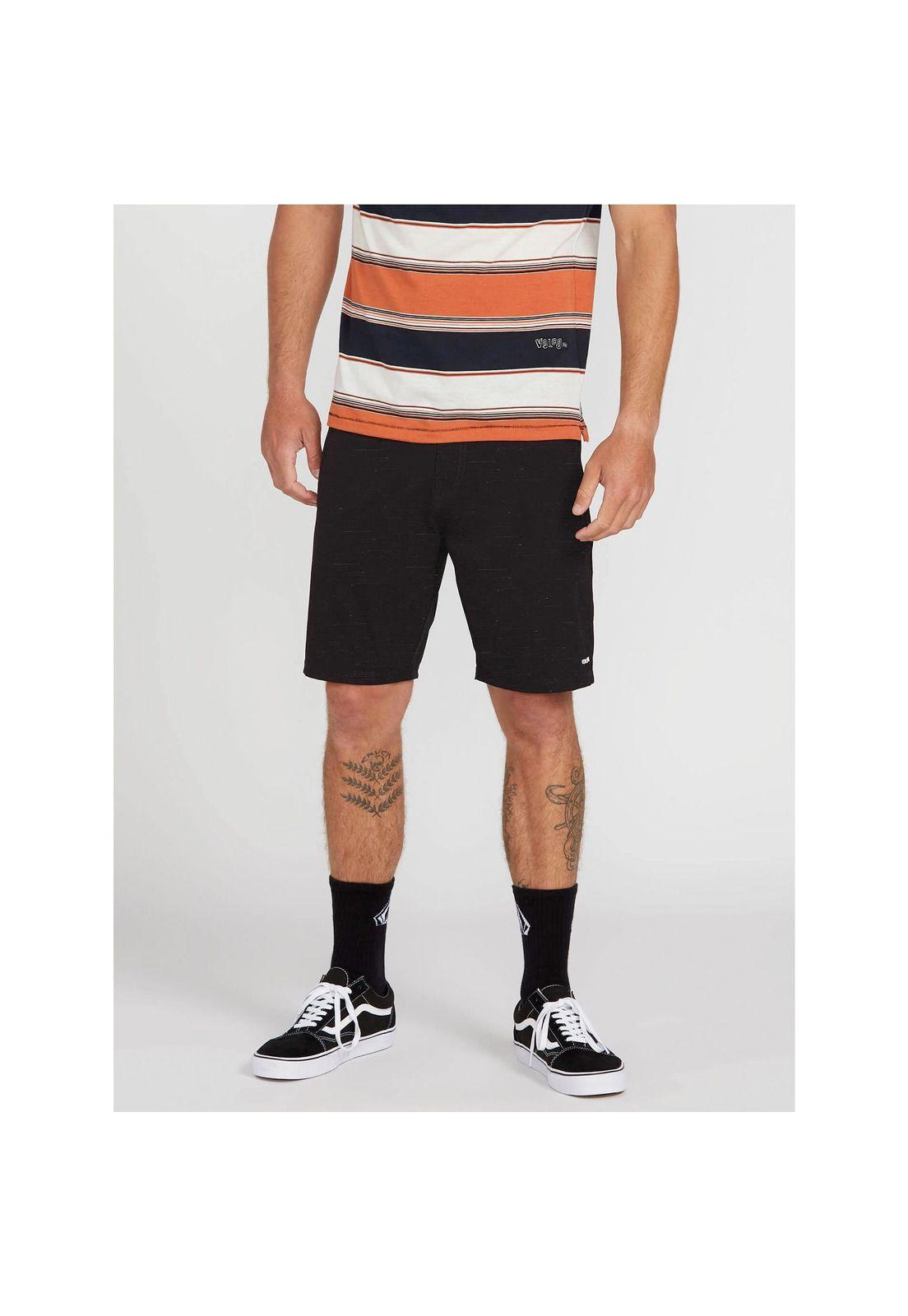 Bermuda Hibrido Hombre 7B144-MV21 Negro Volcom-0