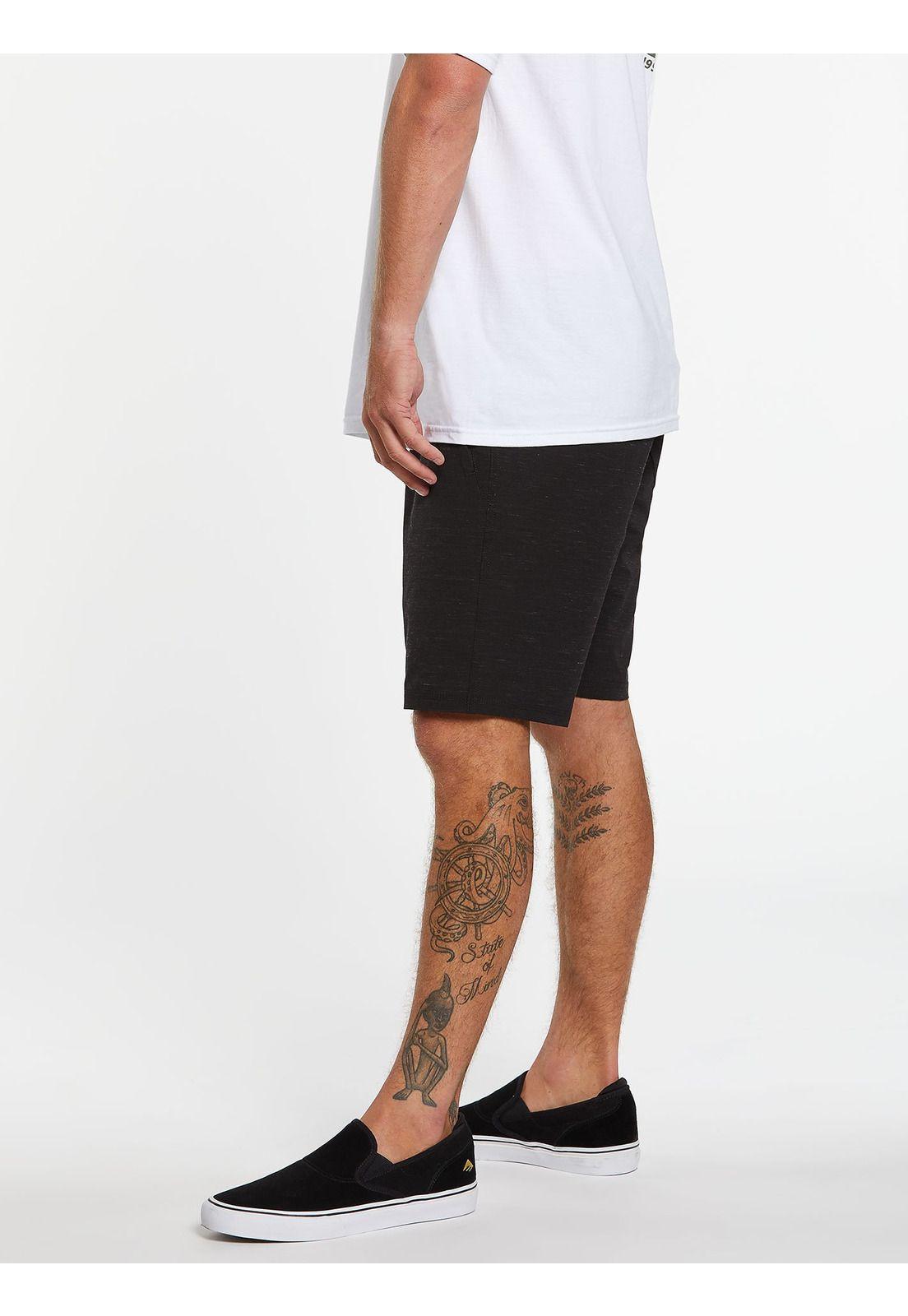 Bermuda Hibrido Hombre 7B144-MV21 Negro Volcom-1