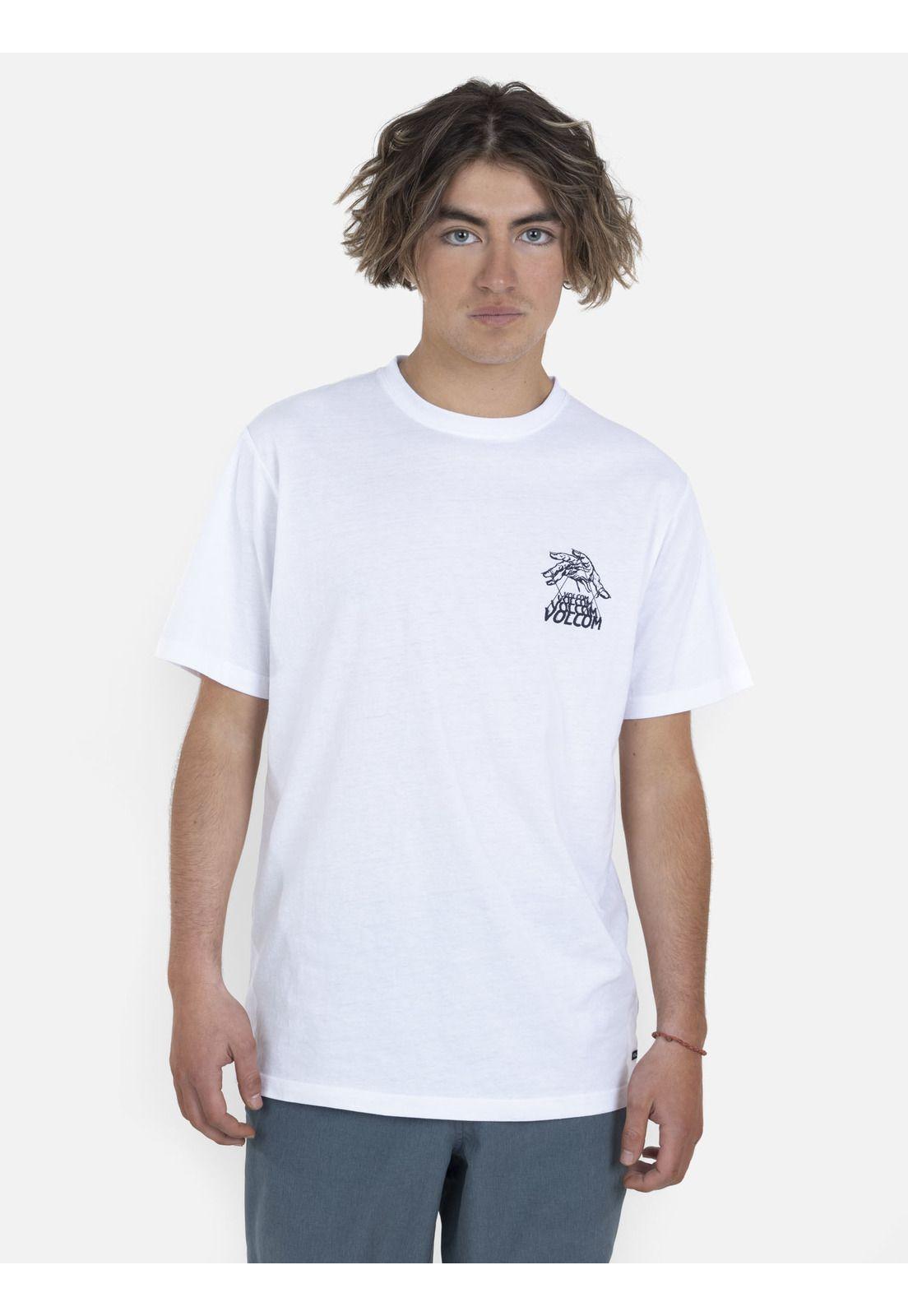 Polera M/C Básica Hombre 7P214-MV22 Blanco Volcom-0
