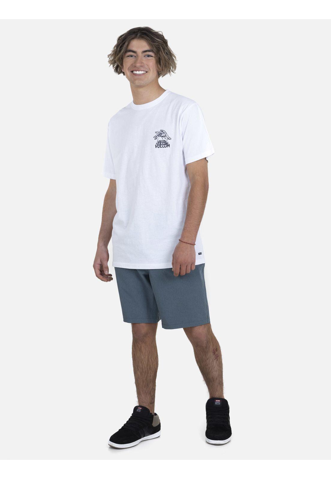 Polera M/C Básica Hombre 7P214-MV22 Blanco Volcom-3