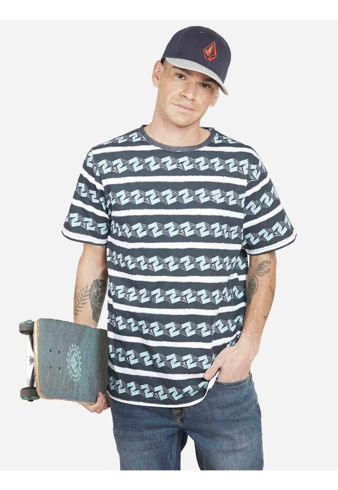 Polera Stone Camo SS Tee Hombre Multicolor Volcom-0