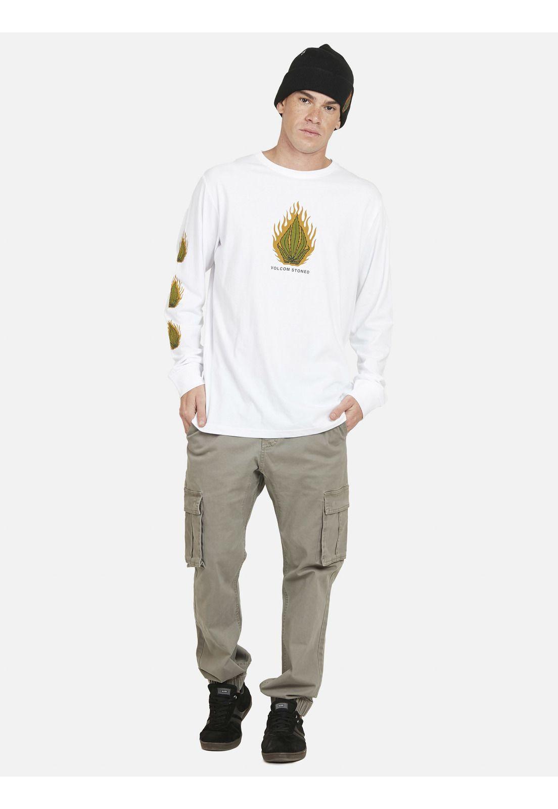 Polera BLAZE Hombre Blanco Volcom-4