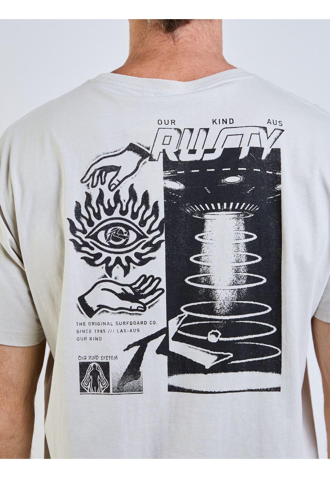 Polera MC Abducted Beige Hombre Rusty-5