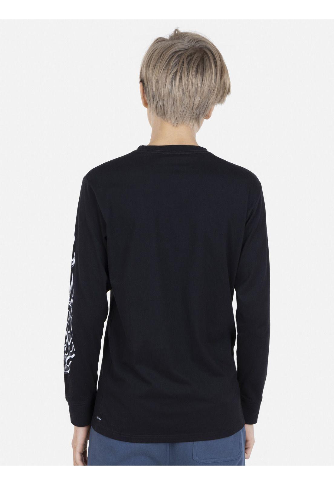 Polera IGNITTION  LS TEE Infantil Negro Volcom-1