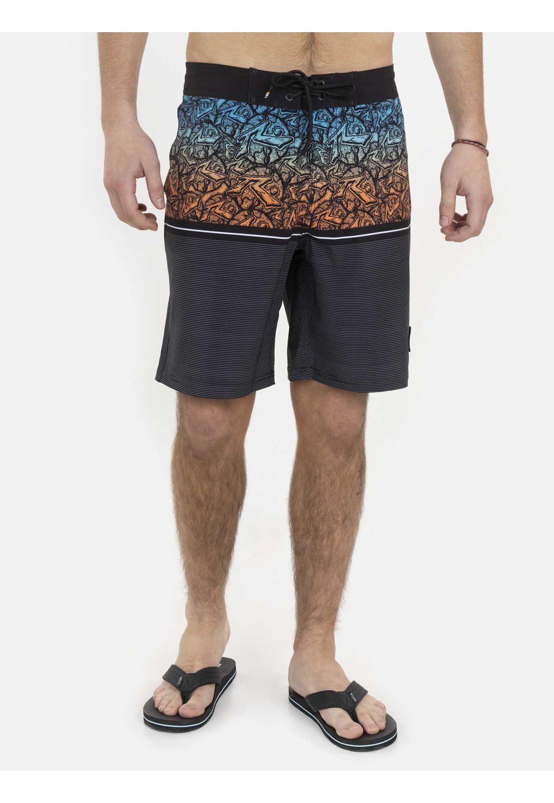 Traje de Baño SHATTERED BLACK Hombre Multicolor Rusty-0