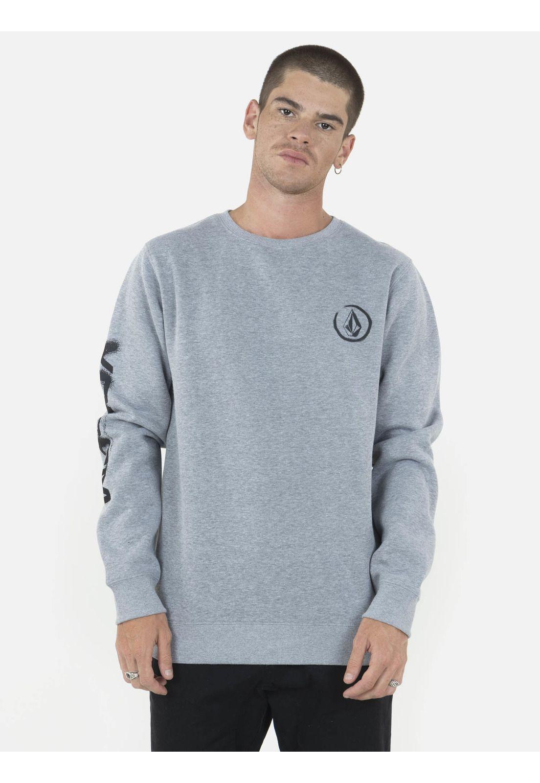 Poleron Hombre BOOKER CREW Gris Volcom-0