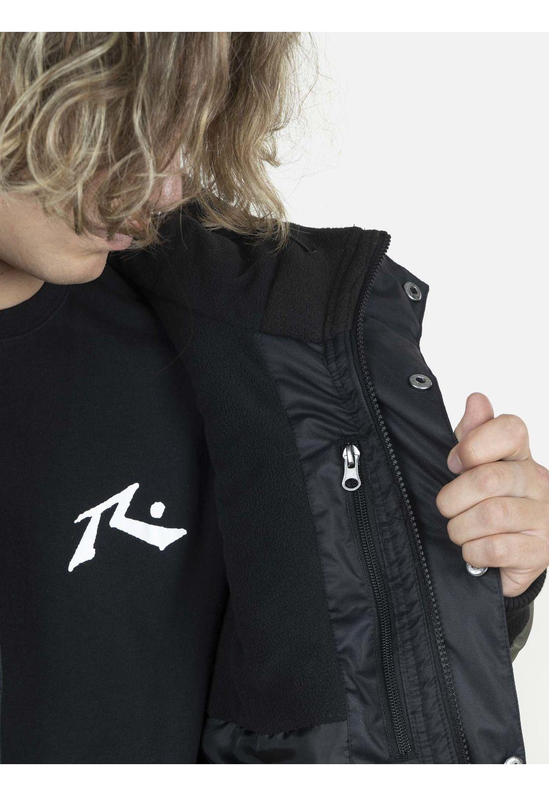 Jacket Bomber Hombre Gris Oscuro Rusty-2