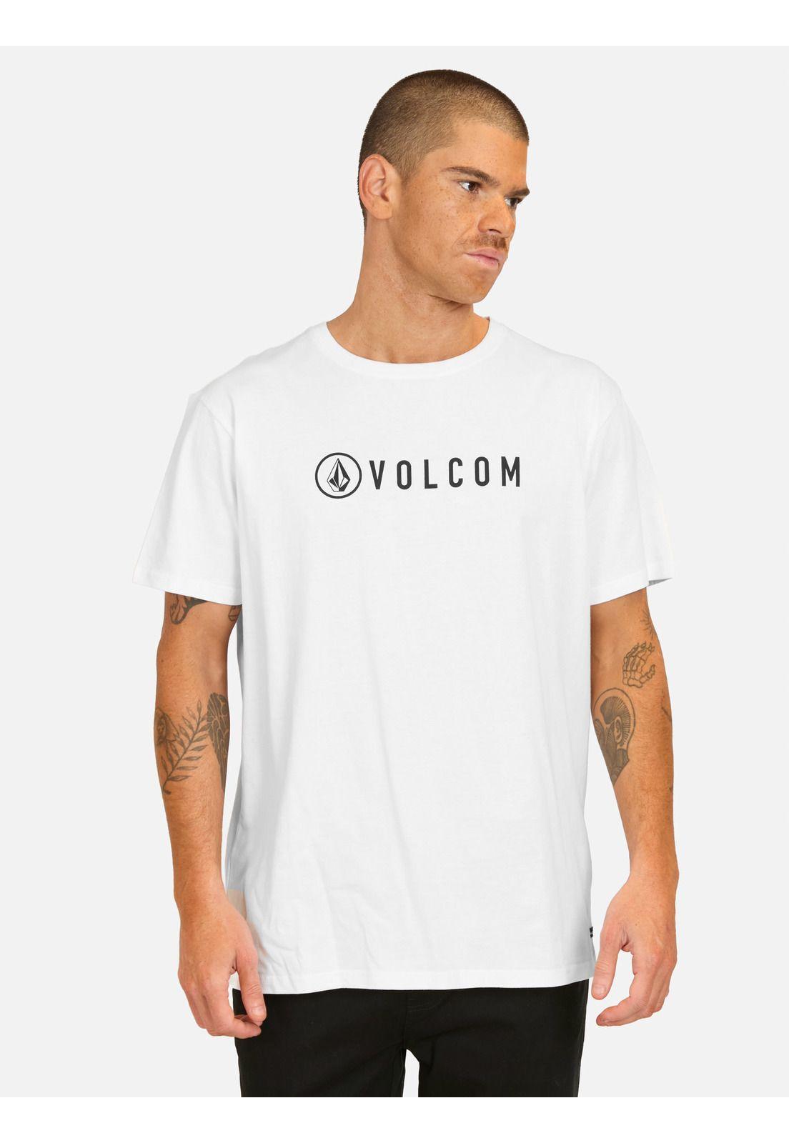 Polera MC Header Blanco Hombre Volcom-0