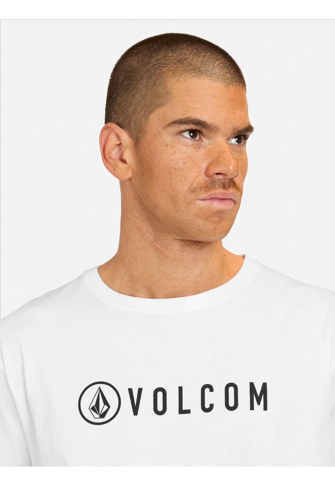 Polera MC Header Blanco Hombre Volcom-2