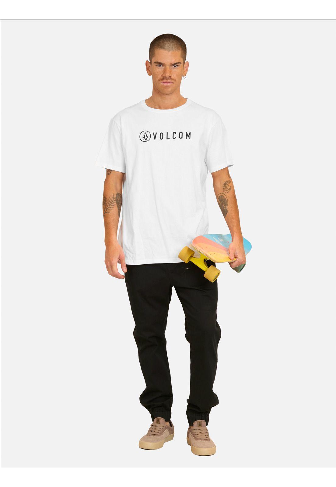 Polera MC Header Blanco Hombre Volcom-3