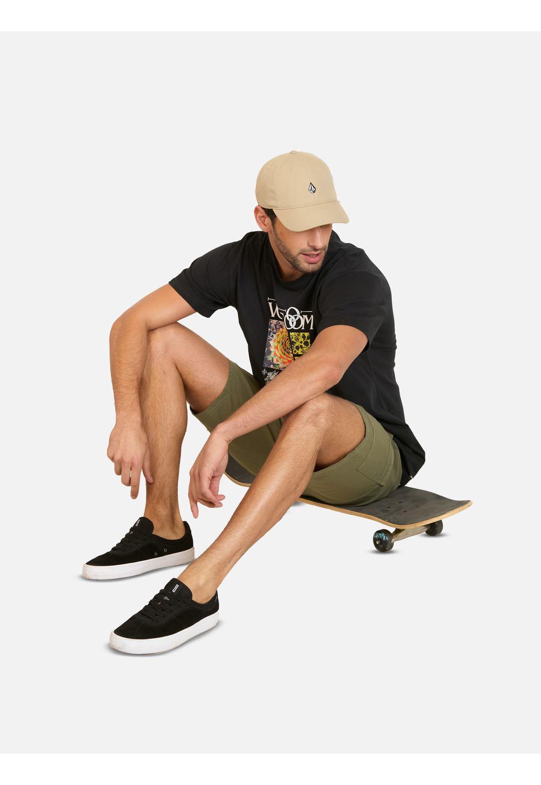 Bermuda Salvaje Verde Hombre Volcom-3