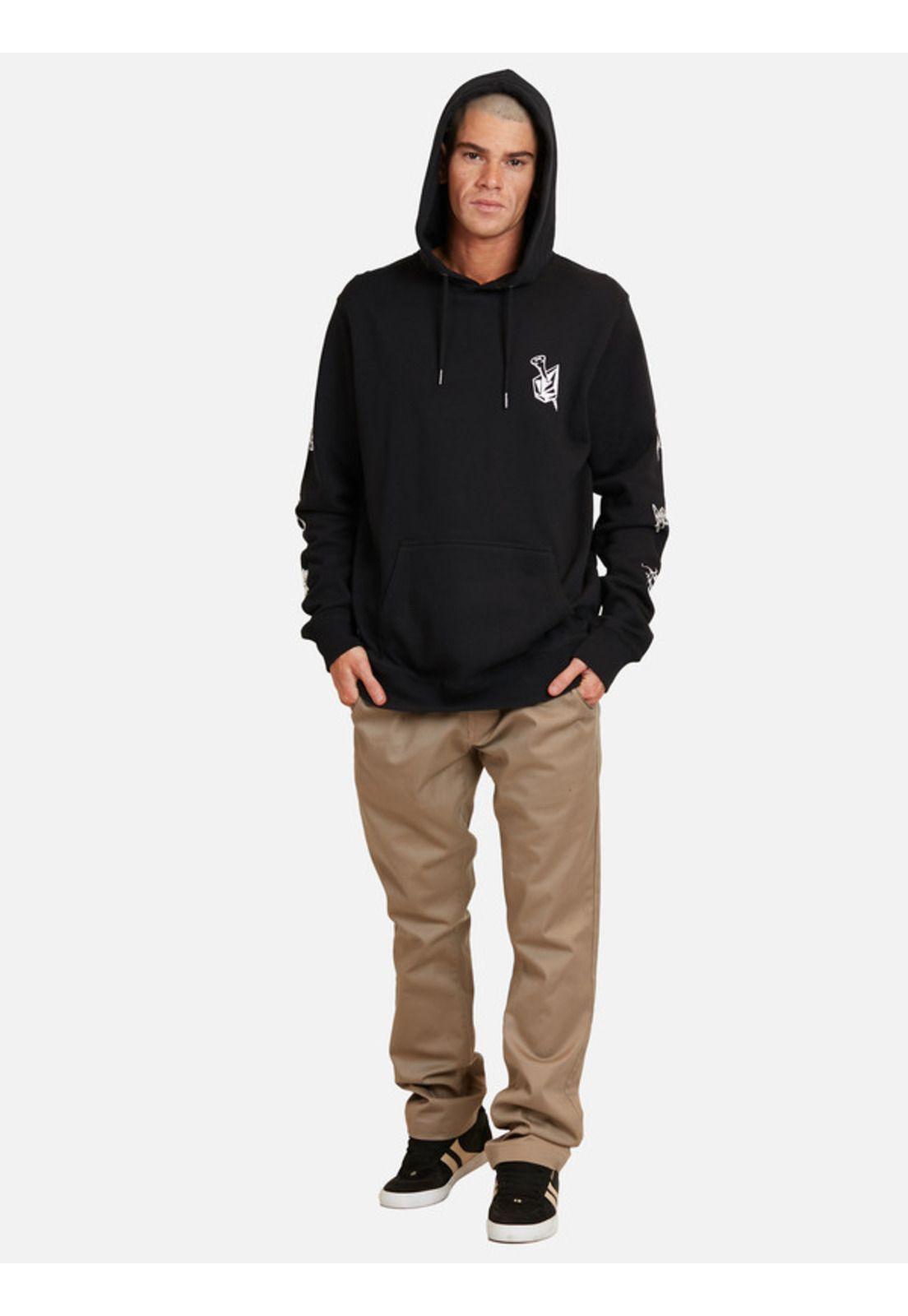 Poleron Thrash Culture Gris Hombre Volcom-3