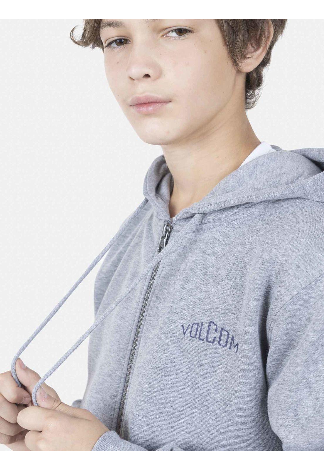 Poleron Juvenil MERICK Gris Volcom-3