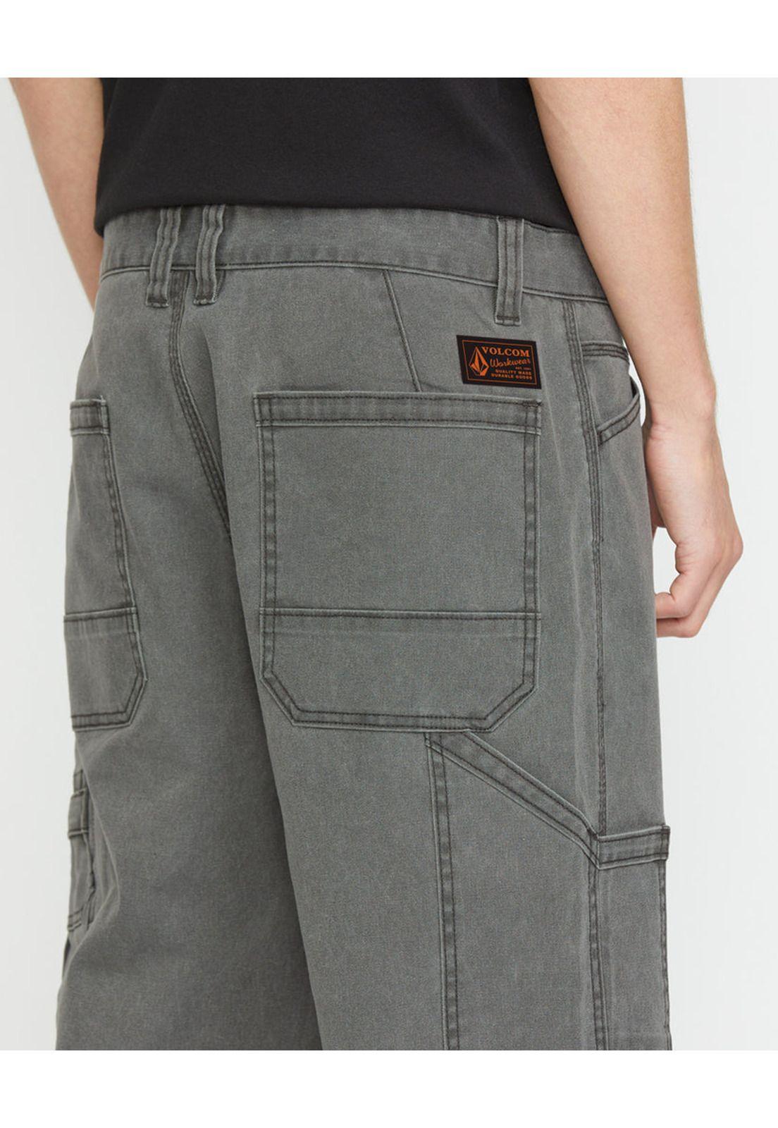 Pantalon Clasico Break Gris Hombre Volcom-0