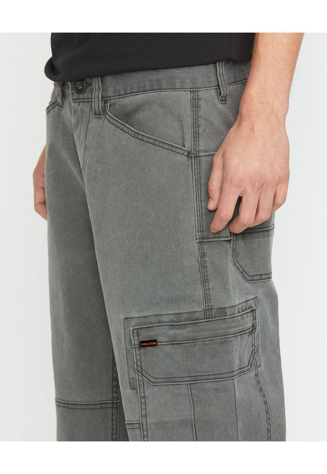 Pantalon Clasico Break Gris Hombre Volcom-1
